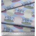 thumbnail image 3 of Soimoi Poly Crepe Fabric Architecture,Dianosaur & Soldier Kids Print Fabric by Yard 52 Inch Wide, 3 of 3