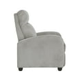 thumbnail image 5 of Nmkwnr Soft Corduroy Recliner Chair with Wood Frame, Upholstered Accent Chair for Office, Bedroom, Living Room, Light Gray, 5 of 8