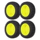 thumbnail image 5 of 4PCS 1/10 RC Ruedas Alta Resistencia a la Abrasión Fuerte Amortiguación Neumáticos de Goma RC Neumáticos RC con Tuercas para Coche Deportivo 1/10 Amarillo, 5 of 10