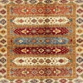 thumbnail image 1 of Ahgly Company Machine Washable Indoor Square Abstract Red Area Rugs, 3' Square, 1 of 7