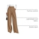 thumbnail image 4 of Pantalones PRETTYGARDEN 2025 Pierna Ancha Cintura Alta Caqui XL, 4 of 7