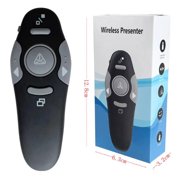 Wireless Presentation Remote 2.4GHz USB PPT Clicker Laser Pointer Presenter Windows Mac, Slide Control Presentation Clicker