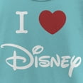 thumbnail image 2 of Girl's Disney I Heart Logo Graphic Tee Tahiti Blue Medium, 2 of 4