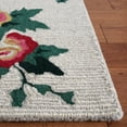 thumbnail image 3 of SAFAVIEH Jardin Alayna Floral Wool Area Rug, Ivory/Red, 6' x 6' Square, 3 of 8