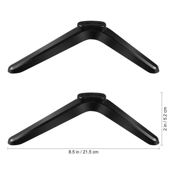 2-Pack Universal TV Stand Base – Adjustable 32-55 Inch Tabletop Pedestal Feet For Flat Screen TVs, Sturdy Desktop Mount Bracket
