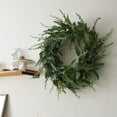 thumbnail image 4 of 24" Eucalyptus Wreath for Front Door - Large Artificial Greenery Outdoor Wreath for Porch, Window,Farmhouse,Home,Holiday,Christmas Hanging Decor- Spring, Summer, Fall, All Seasons, 4 of 7