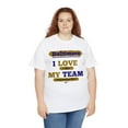 thumbnail image 5 of DJH Apparel | Baltimore: I LOVE MY TEAM Sports Unisex T=shirt, 5 of 6