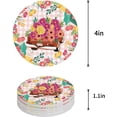 thumbnail image 1 of ZHANZZK Vintage Truck with Spring Flower White Set of 6 Round Coaster for Drinks, Absorbent Ceramic Stone Coasters Cup Mat with Cork Base for Home Kitchen Room Coffee Table Bar Decor, 1 of 6
