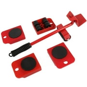 New Arrival Five-Piece Set Practical Furniture Mover For Heavy Object Mover Convenient Moving Tool Hardware Tool Red