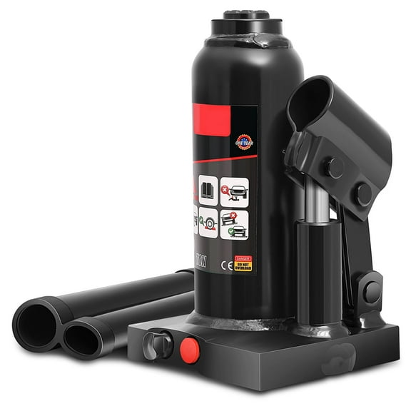 DNA Motoring Automotive Hydraulic Welded Bottle Jack 11.8" 2 Tons