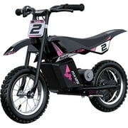 Razor Dirt Rocket MX125 Electric-Powered Dirt Bike - Black with Decal Included, for Child 5+