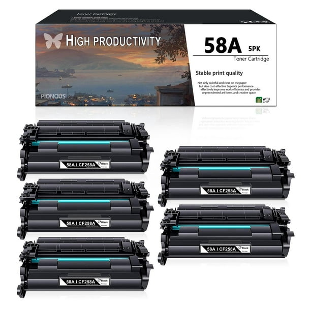 58A CF258A Toner Cartridge (with Chip) Replacement for HP Pro M404dn