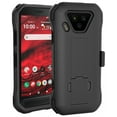 thumbnail image 2 of Nakedcellphone Combo Compatible with Verizon Kyocera DuraForce Ultra 5G UW (E7110) Case, [Black] Slim Kickstand Phone Cover with [Rotating/Ratchet] Belt Clip Holster Combination, 2 of 10