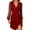 D198/Red, variant on Afdoent Womens Dresses Elegant Formal Dress With Mesh Sleeves Long Sleeve V Neck Evening Gown For Casual Party Wear Party Formal Dresses