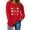 #244-Red, variant on YUNAFFT Valentine's Day Print Sweatshirt for Women Fashion Casual Round Neck Long Sleeve Soft Fleece Daily Wear Tops