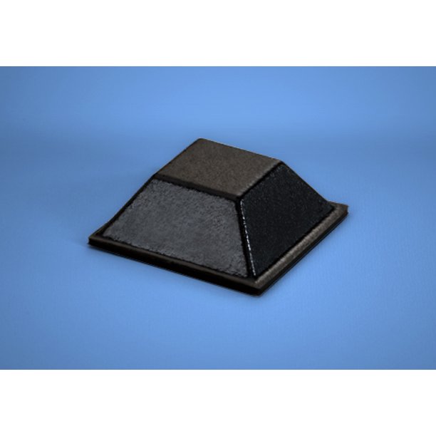 SelfStick Square Rubber Bumper Pads .810" x .300" 98 pack BS19