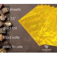 thumbnail image 5 of Gold Foil Candy Wrappers, 6" x 7.5", Back Side Silver, Individual Chocolate Packaging, Foil Wraps for Chocolate Bars, Fudge, Brownies, Fruit Bars, by Better Kitchen Products (100), 5 of 5