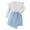 Blue, variant on Otqutp Baby Fashion Clothes Set Toddler Girls Autumn/Winter Striped Fly Long Sleeve Ruffled Top and Plaid Printed Irregular Skirt Girl Fall Outfits