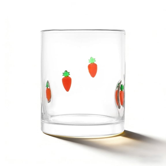 Nrmvnmi 12 oz Easter Glass Cups, Cute Juice Glasses with Charm Design, Unique Farmhouse Tumbler for Milk, Juice, Water, Ideal Gift for Women