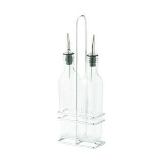 Prime Cook 5 Piece Oil & Vinegar Cruet Set, Clear