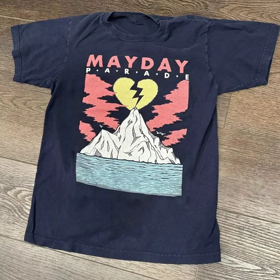 RARE Mayday Parade Band Music Rock Black Unisex Short T-Shirt Cotton BT970