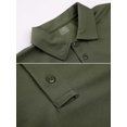 thumbnail image 2 of Polo para hombre, rendimiento de secado rápido, camisas tácticas de manga larga y corta, camiseta de golf de piqué Ormromra WMZL-2061-1, 2 of 3