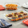 thumbnail image 6 of Pyrex Easy Grab Glass Baking Dish with Red Lid, 3-Quart, 6 of 12