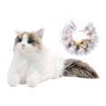 thumbnail image 1 of Realista Ragdoll gato Animal relleno gato muñeca simulación creativo compañero gato de peluche de juguete para niños niñas regalos de cumpleaños Bufanda gato caqui, 1 of 9