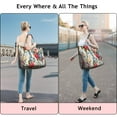 thumbnail image 5 of Pioneer Flower Floral Print Pattern Travel Tote Bags for Women Carry On,Large Weekender Bags for Women Travel,Multi Functional Duffle Bag for Work,Shopping,Sports, 5 of 5