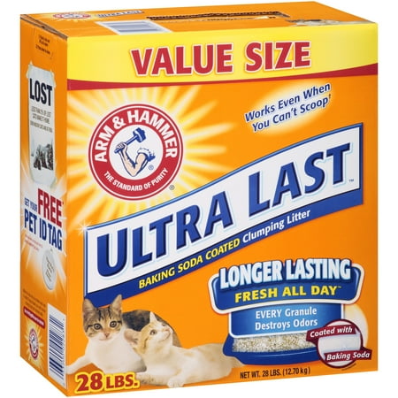 Arm & Hammer Ultra Last Baking Soda Coated Clumping Cat Litter 28 Lb. Box