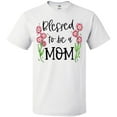 thumbnail image 3 of Inktastic Blessed to be a Mom Pink Flowers T-Shirt, 3 of 5