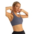 thumbnail image 2 of RUNNING GIRL Women’s Sports Bra Crossback Padded Athletic Yoga Workout Top Medium Support Gym Fitness Crop Tank, 2 of 4