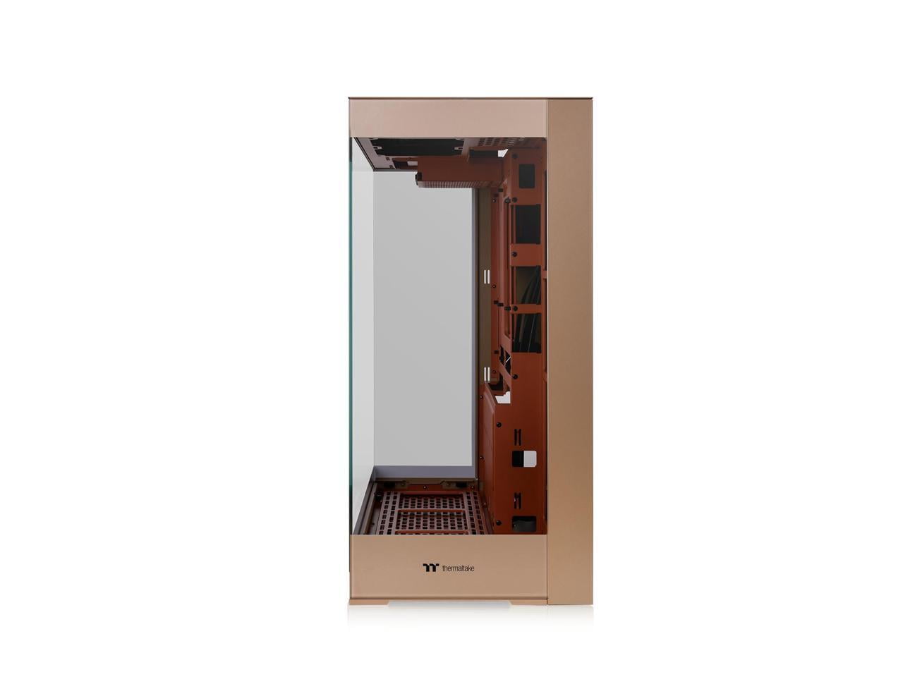 Thermaltake CTE E550 TG Gravel Sand Mid Tower ATX Case; 3 Tempered Glass Panels; Hidden-Connector Motherboard Support; Three-Way VGA Installations; Dual Chamber Design; CA-1Z8-00MGWN-00