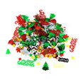 thumbnail image 4 of Confeti navideño, árbol de Navidad, copo de nieve, Papá Noel, alce, estrella de cinco puntas, lentejuelas, suministros de decoración navideña, 4 of 4