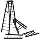 thumbnail image 1 of Juego de 2 escaleras negras separables grandes de 10 pulgadas para figuras de acción de lucha libre, 1 of 1