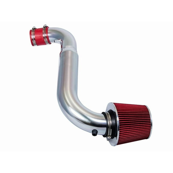 Rtunes Racing Short Ram Air Intake Kit   Filter Combo RED Compatible For 95-99 Saturn SL1 SL2 SC1 SC2 SW1 SW2 / 00-02 Saturn SL1 SC1 SW1