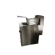 2 baskets Commercial Deep Fryer NSF 40lbs capacity, 90000 BTU/Hr, Natural Gas Stainless Steel, CD-F40