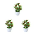 thumbnail image 1 of Guardoinrt Choose Favorite Colors Fake Potted Plants Designed For Any Room Artificial Plant Big Red Fruit 3Set, 1 of 6