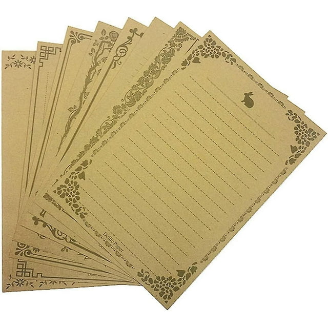 2024 80 Sheets Stationary Writing Paper,vintage Stationery Paper With Lines Letter Writing Paper For