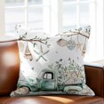 thumbnail image 2 of Sage Green Truck Throw Pillow Cover Ocean Starfish Shell Cotton Linen Cushion Cover Throw Pillow Case with Invisible Zipper for Couch Sofa Bed Chair Car 18x18 Inch, 2 of 14