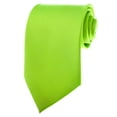 thumbnail image 1 of TopTie Unisex Necktie Solid Color Green Regular Tie, 1 of 7