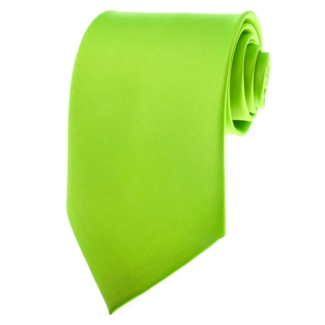 TopTie Unisex Necktie Solid Color Green Regular Tie