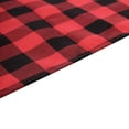 thumbnail image 5 of BalsaCircle 60" x 126" Black Red Gingham Checkered Polyester Tablecloth, 5 of 8