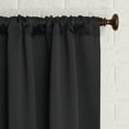 thumbnail image 4 of Sun Zero Avery 100% Blackout Rod Pocket Single Curtain Panel, Coal, 40"W x 84"L, 4 of 9