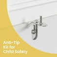 thumbnail image 6 of DIYART White Kids Bookshelf, Kids Bookcase with 7 Cubbies and 2 Cabinets, Freestanding Book Storage Shelves for Bedroom, Playroom, Hallway, 6 of 7