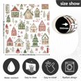 thumbnail image 5 of Yayeee Magnetic Dishwasher Cover for The Front Decoration Home Kitchen Machine Sticker Protector, Brown Christmas House, 5 of 6