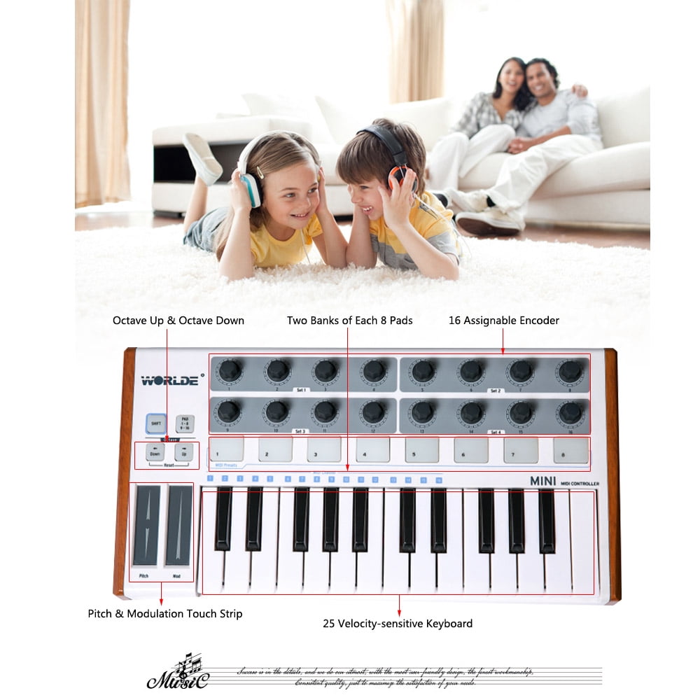 MIDI keyboard,Usb Midi Drum 25-key Usb Midi Drum Pad Professional 25-key Usbdi Buzhi And Synth Drum Rusuo Keyd Moweo Midi Mewmewcat Professional