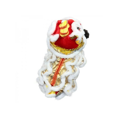 Pet Puppy Dog Costume Dragon Dance Clothing Chinese New Year Spring