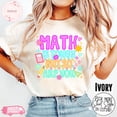 thumbnail image 1 of Math Teacher Shirt, Teacher Neon Tee, T-shirt, Back to School Shirt, Math is Tough But So - Ivory - 3XL, 1 of 4