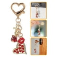 thumbnail image 5 of Dayesque Cute Heart Keychain for Girls, Alloy Bag Charm for Handbags, Purse Accessories, Adorable Rose Keychain Charm, 5 of 8